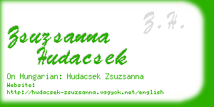 zsuzsanna hudacsek business card